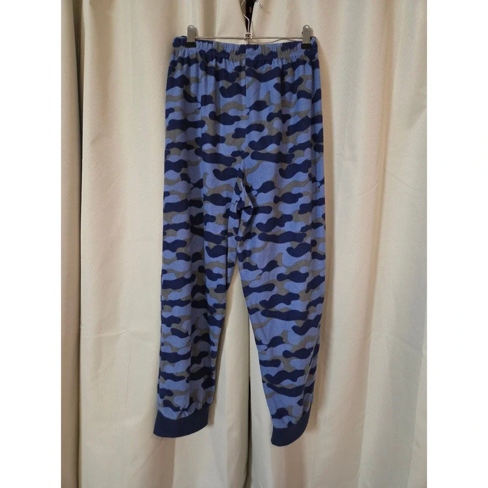 Canyon Creek Boys Blue Camo Fleece Pajama Pants Size XL Drawstring Waist